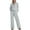 Gray, variant on tarylea Two Piece Lounge Tracksuits for Women Long Sleeve 1/4 Zip Turn down Collar Pullover Straight Leg Pants Casual Loose Fall Comfy Outfits