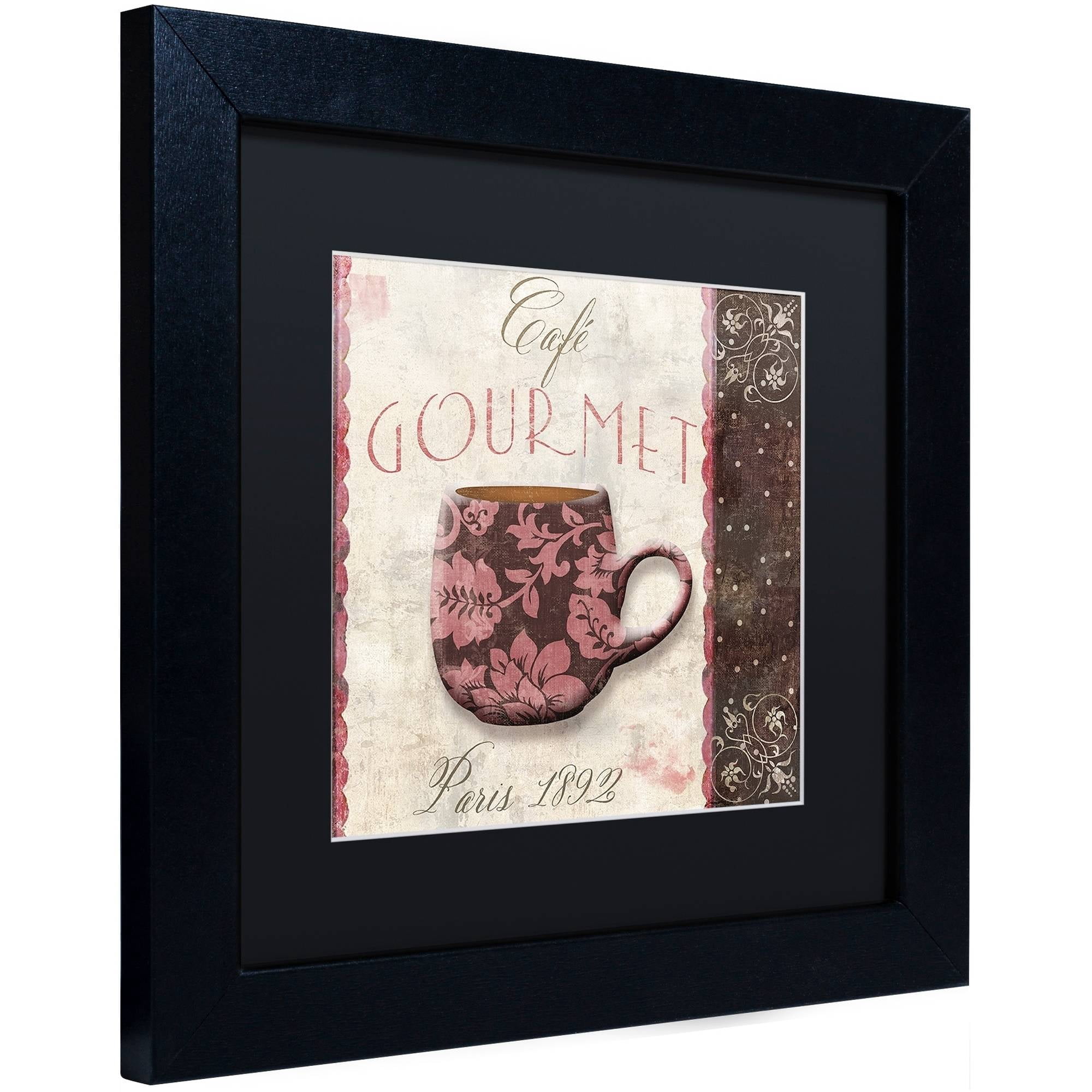 Trademark Fine Art "Patisserie XIII" Canvas Art by Color Bakery Black Matte, Black Frame