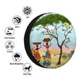 thumbnail image 4 of Kdxio Spare Tire Cover for RV Trailer, Waterproof Wheel Cover,Camper Spare Tire Cover Fit for Rv SUV Truck Travel Trailer 14 inch-African Women, 4 of 8