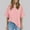 Pink, variant on Pincandy Women's Casual Crewneck Short-sleeved Solid Color Loose Short Loose T-shirt Plus Size T Shirts Oversized Tees Summer Half Sleeve Crew Neck Tunic Tops,Pink,2XL
