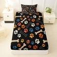 thumbnail image 3 of Erosebridal Kitten Dog Animal Twin Sheet Sets, Black Orange Bedding, 3 Pieces, 3 of 5