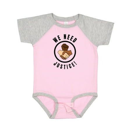 

Inktastic Black History Month We Need Justice Hands Gift Baby Boy or Baby Girl Bodysuit