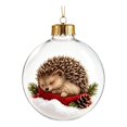 thumbnail image 2 of Qwtwty Glowing Christmas Ball Ornaments, Shatterproof Mini Clear Christmas Themed Hanging Pendants for Xmas Tree Holiday Party Decor, 2 of 7