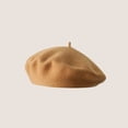 thumbnail image 1 of LinYooLi Hot Selling Autumn And Winter Wool Beret For Girls, Artistic And Retro, Versatile Korean Version Painter Hat, English Solid Color Felt Hat, 1 of 9