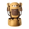 thumbnail image 1 of Cangurera Porta Bebes Cargador Ergonomico Posiciones 0-3años LabG, Amarillo con café oscuro, 1 of 5