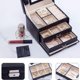 thumbnail image 5 of Joyero, Caja De Almacenamiento De Joyas De Cuero Pu De 3 Capas con Espejo Y Cerradura, Tipo Cajón, Utilizado para Guardar Anillos, 5 of 5