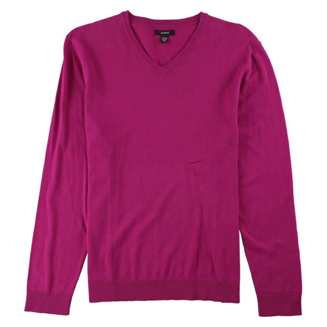 Alfani Chandail Col en V pour Hommes, Rose, TTTG