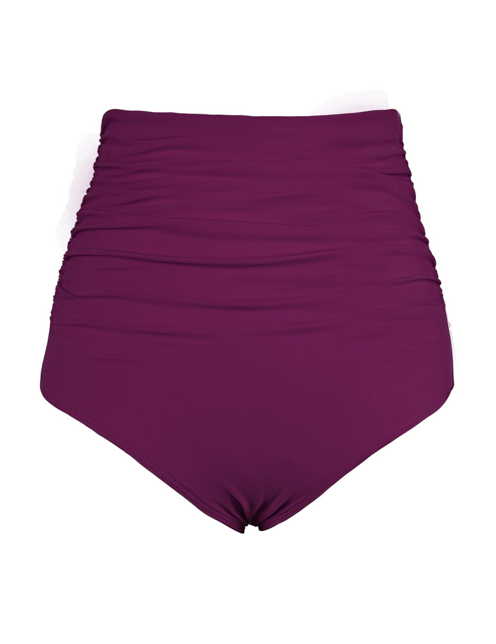 Hilor Women's High Waisted Bikini Bottom Shirred Hispter Tankini Briefs Swim Shorts