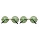 thumbnail image 4 of Gafas de sol Seitruly Chic Sunshade Retro Fiesta de baile al aire libre Estilo novedoso de moda Dorado Verde, 4 of 6