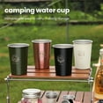 thumbnail image 6 of TNOBHG Water Cup Stainless Steel Drinking Cup Heat-resistant Rustproof Food Grade Dishwasher Safe Outdoor Camping Beer Tea Cup Coffee Mug Camping Water Cup, 6 of 8