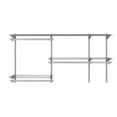 thumbnail image 5 of Organizador de armario personalizado Costway con repisas de red y barra para ropa 91,5 a 150 cm, 5 of 5
