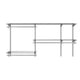 thumbnail image 5 of Organizador de armario personalizado Costway con repisas de red y barra para ropa 91,5 a 150 cm, 5 of 5