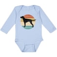 thumbnail image 3 of Inktastic Vizsla Dog Retro Sunset Boys or Girls Long Sleeve Baby Bodysuit, 3 of 5
