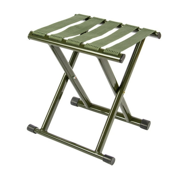 Owsoo Portable Folding Stool Outdoor Folding Chair Camping Stool Seat Camp Chair For Trip Hiking Fishing Bbq Beach Garden Backyard Green