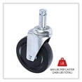thumbnail image 2 of Alera Optional Casters For Wire Shelving, 600 lbs/Caster, Gray, 4/Set -ALESW590004, 2 of 8