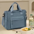 thumbnail image 3 of SYCNB Large Insulated Lunch Tote Bag with Shoulder Strap - Adult Lunch Box for Women Men, Work Lunch Bag with Water Bottle Holder, Jewel Blue, 3 of 11