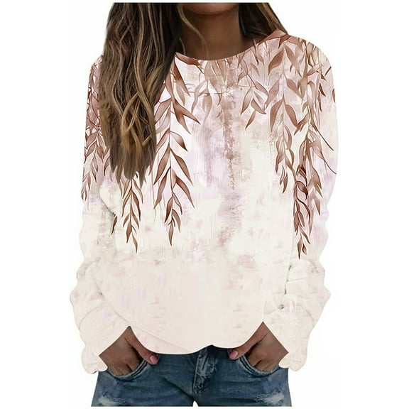 Fall Pohista Autumn Clothing Women Pull Sweatshirt Women's Tops Long Sleeve Tops Womens Blouses My Orders Placed Recently by Me