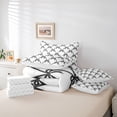 thumbnail image 6 of Feelyou Black Princess Bow Bedding Comforter Set 7pcs, Fashion Ribbon King Bedding Sets, 6 of 8