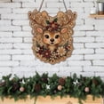 thumbnail image 4 of olkpmnmk Christmas Pearl Diamond Art, Pearl Art Christmas Ornaments, Deer Head Shaped Hanging Ornament with Metal Chain, Lace Edge Acrylic Board,3D Diamond Art Christmas for Holiday Home Decor, 4 of 4