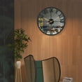 thumbnail image 3 of Miumaeov 22.8" Modern Mirror Wall Clock Large Wall Mounted Round Silent Non-Ticking Clock Vintage Retro Big Wall Decor for Home Living Room Office Bedroom Kitchen Dorm Decoration Black, 3 of 22