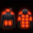 thumbnail image 3 of Chaqueta calefactable de 11 áreas para hombre y mujer, chaquetas calefactoras eléctricas de invierno para exteriores con USB, abrigo térmico deportivo cálido, ropa, chaleco calentable, 3 of 5