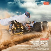 WLtoys 124007 RC Cars, 1:12 Scale Remote Control Car, 4WD 75KM/H High Speed Racing Car, 2.4GHz All Terrain Off Road RC Truck with Brushless Motor and Metal Chassis for Adults