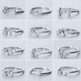 thumbnail image 2 of MATROOY 925 Silver Plated 12 Constellations Zodiac Zircon Ring Adjustable Women Jewelry-Aries, 2 of 9