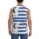 thumbnail image 4 of Balery Bulldog Friend Camisetas sin mangas para hombre, absorbe la humedad y protege contra el mal olor.-Small, 4 of 7