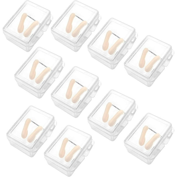 NICEGOU 10 Pieces Nose Clip Swimming Waterproof Silicone Nose Plug