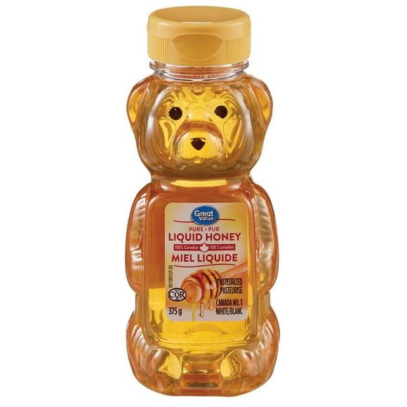 Great Value Pure Liquid Honey, 375 g