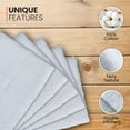 thumbnail image 4 of Canadian Linen Plain White Bar Mops, 12 Pack Lightweight Quick Dry Soft Absorbent Cotton Reusable Cleaning Cloth for Salon Spa Gym Nursing Home Sports, 4 of 8