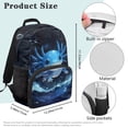 thumbnail image 7 of Pzuqiu Blue Axolotl Print 17 Inch Kids Backpack for Boys Girls Ages 6-18 K-12 Students Breathable Large Capacity Elementary School Backpack for Back to School Travel Supplies, 7 of 7