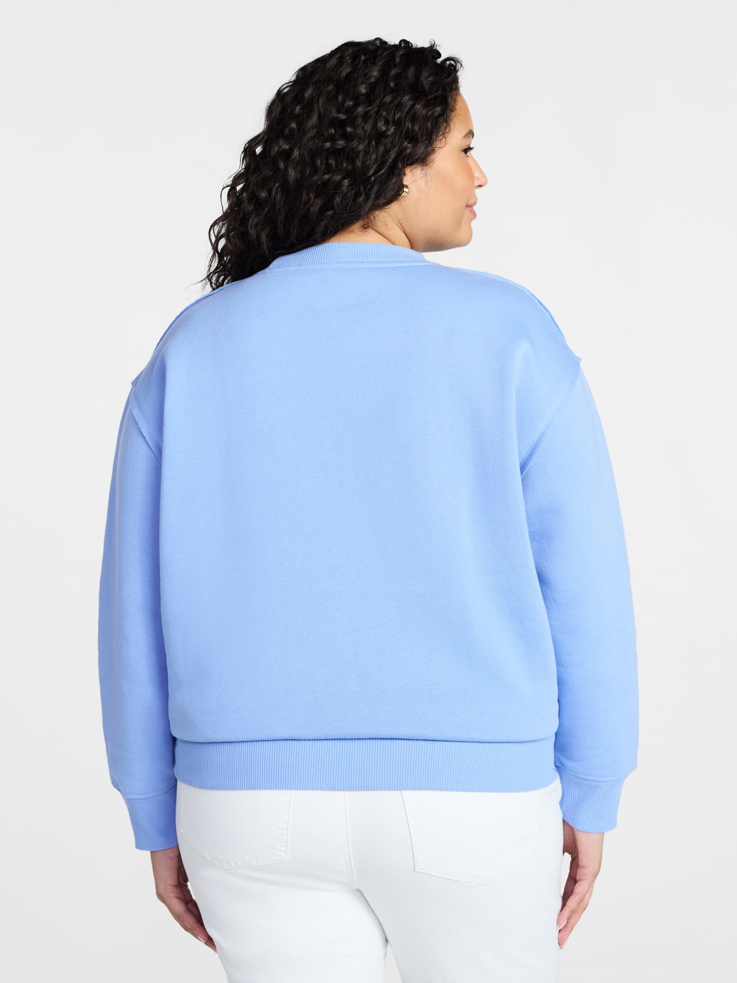 Terra & Sky Women's Plus Size Nashville USA Graphic Sweatshirt, Sizes 0X-5X