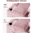 thumbnail image 5 of LAZZO Nursery Recliner Chair, Power 320° Swivel Chair with Remote, Cup Holder, Adjustable Armrest, Footrest, Pink, 5 of 8