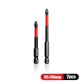 thumbnail image 1 of Cabeza de lote de impacto antideslizante, Cruz magnética fuerte, tornillo de dureza de alto Torque, juego de brocas de Destornillador Ph2 impermeable, 25mm, 50mm, 65mm, 70mm, 90mm, 1 of 4