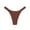 Brown, variant on High Waist Bikini Swim Bottoms for Adjustable Side Ties Double Solid Color Coverage Swimwear Woman Panties Pack M