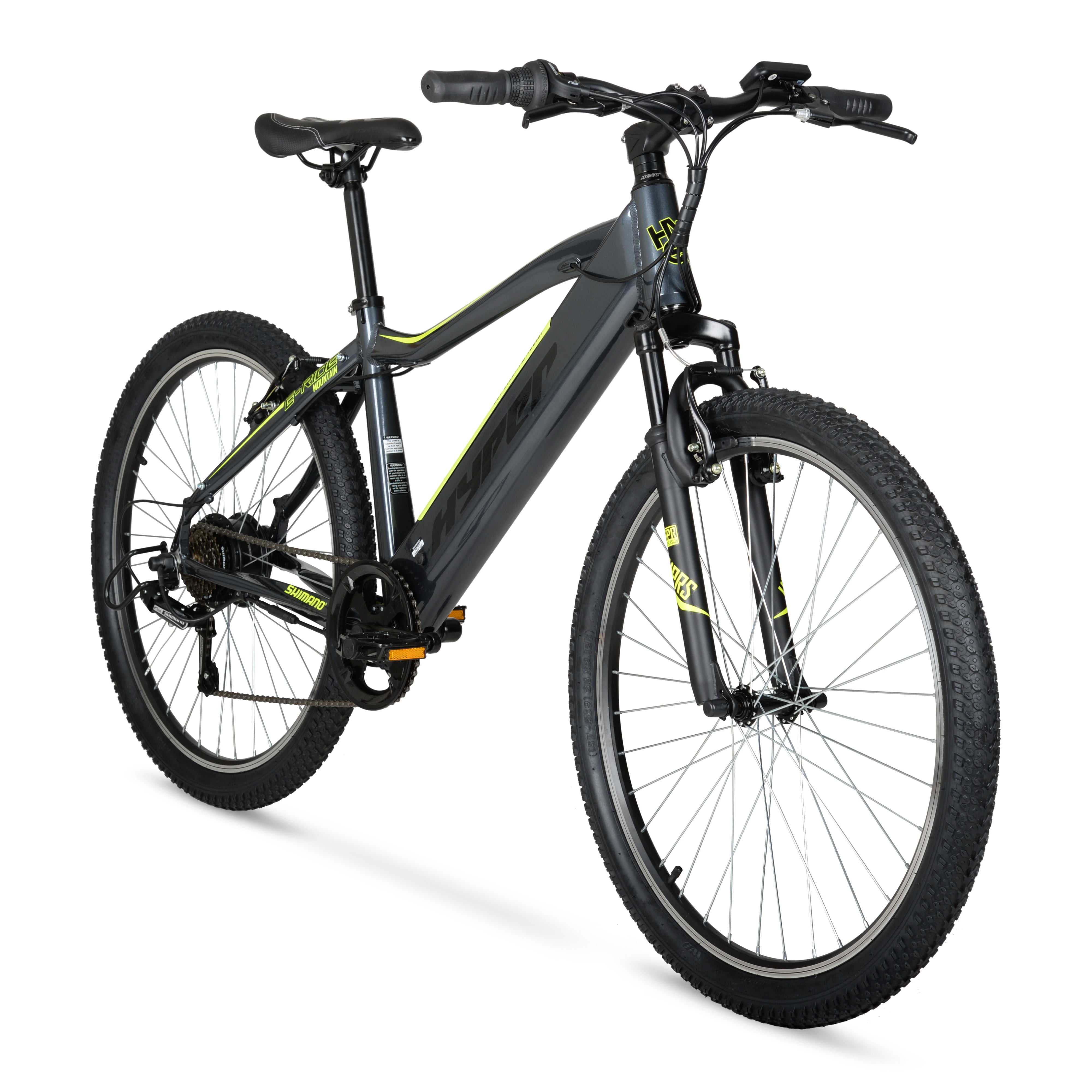 Boren ontwerp Iets Hyper Bicycles 26" Mountain Bike with Pedal-Assist, MTB, Black - Walmart.com