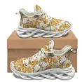 thumbnail image 1 of Zapatos planos de verano transpirables y cómodos, zapatillas de diseño barroco dorado de lujo para mujer, zapatos de malla con absorción de impactos, zapatos para mujer, 1 of 6
