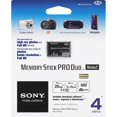thumbnail image 1 of Tarjeta de memoria ProDuo Sony MSMT4G/TQ1 de 4 GB, color negro, 1 of 2