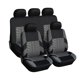 thumbnail image 5 of Scienceny Juego de fundas de asiento de coche Ajuste universal La mayoría de las fundas de coches con detalle de pista de neumático Estilo Protector de Ventana automotriz juego de 9 piezas Scienceny VI3173-02, 5 of 6