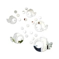 thumbnail image 3 of Yeetfub Adhesive Backsplash Clearance Bubble Fish Bathroom Acrylic Mirrored Decorative Sticker Wall Art Mirror, 3 of 6