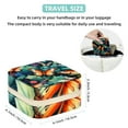 thumbnail image 5 of Butterfly Square Travel Jewelry Box Earring Necklace Bracelet Holder Organizer Stand Display Case Decorative Storage Box, 5 of 6
