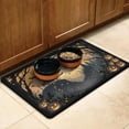 thumbnail image 3 of Cartoon Halloween Pumpkin Dog Food Mats for Floors Absorbent No-Slip 17x30 Inch Cat Food Mat Ghost Boo Spooky Cat Mat for Food EcoFriendly Durable Pet Placemat, 3 of 7
