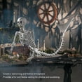 thumbnail image 3 of Full Body Skeleton Prop, Decorative Skeleton Mermaid Movable Joints Life Size Thrilling  For Patio, 3 of 7