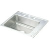 Elkay Drkad222065r Lustertone 22" Drop In Single Basin Stainless Steel Utility Sink - 3