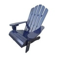 thumbnail image 2 of Cterwk Outdoor Indoor Wood Adirondack Chair, Blue, 2 of 9