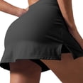 thumbnail image 3 of AKOEE Skirted Shorts Women, Crossover High Waisted Golf Skirts with Shorts Quick Dry Stretchy Tennis Skorts (XL, Black), 3 of 6