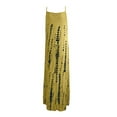 thumbnail image 4 of Femmes Été Boho Plage Imprimé Longue Robe Dentelle Épaule Froide Casual Maxi Robe, 4 of 5