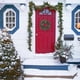 thumbnail image 2 of Artificial Christmas Wreath With Pinecone Red Berries Led Light Garland For Front Door Wall Farmhouse Decor Outdoor Indoor Party Supplies, 2 of 5