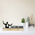 thumbnail image 3 of Handmadetneonsign Conductor Metal Nameplate, Conductor Desk Nameplate, Conductor Desk Name Plate Decor, 3 of 5